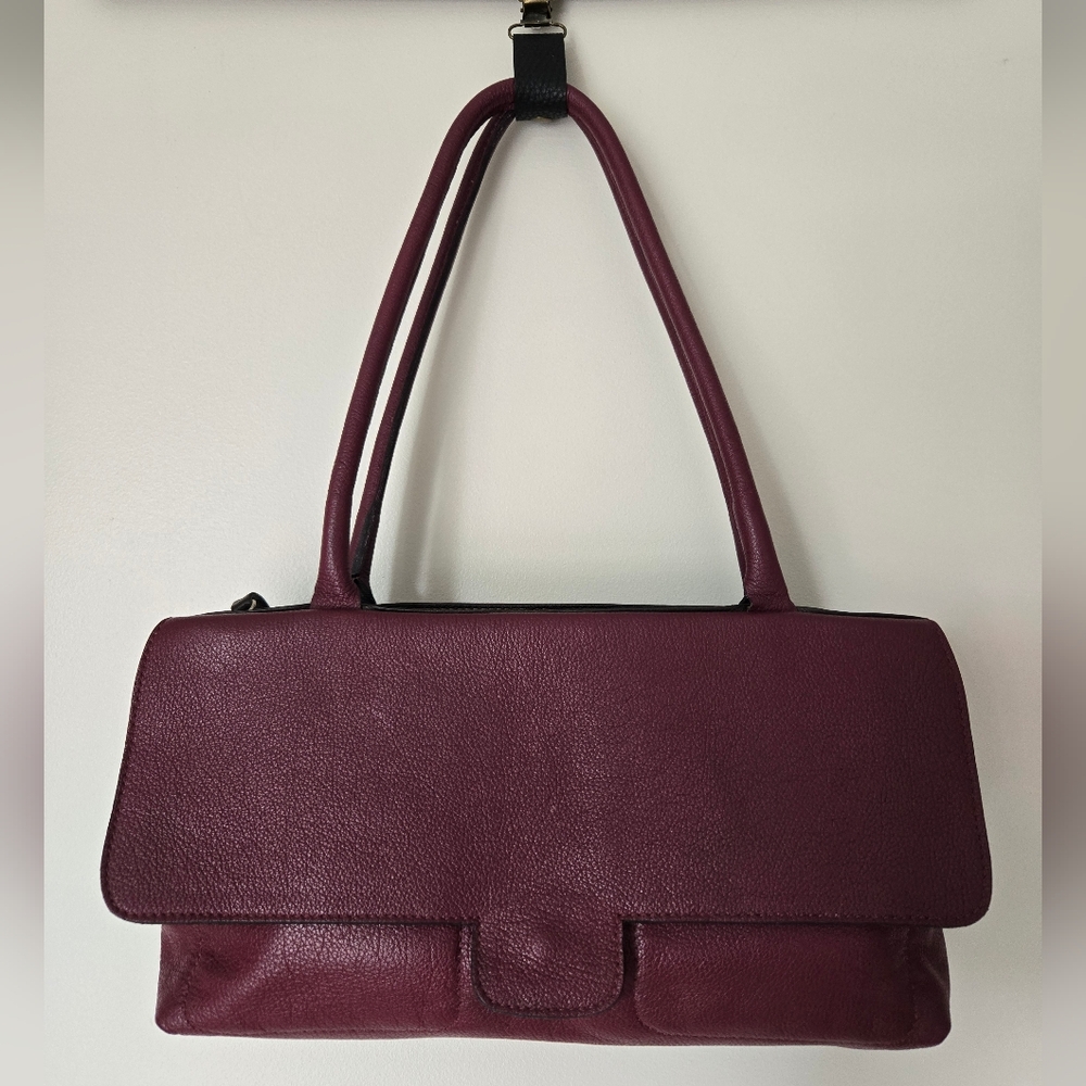 Burgundy Leather Shoulder bag